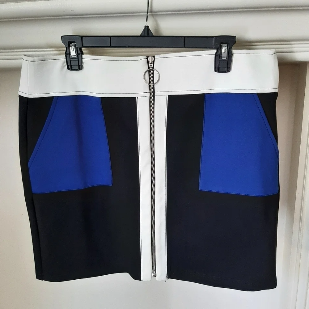 INC COLOR BLOCK SKIRT - Picture 3 of 11